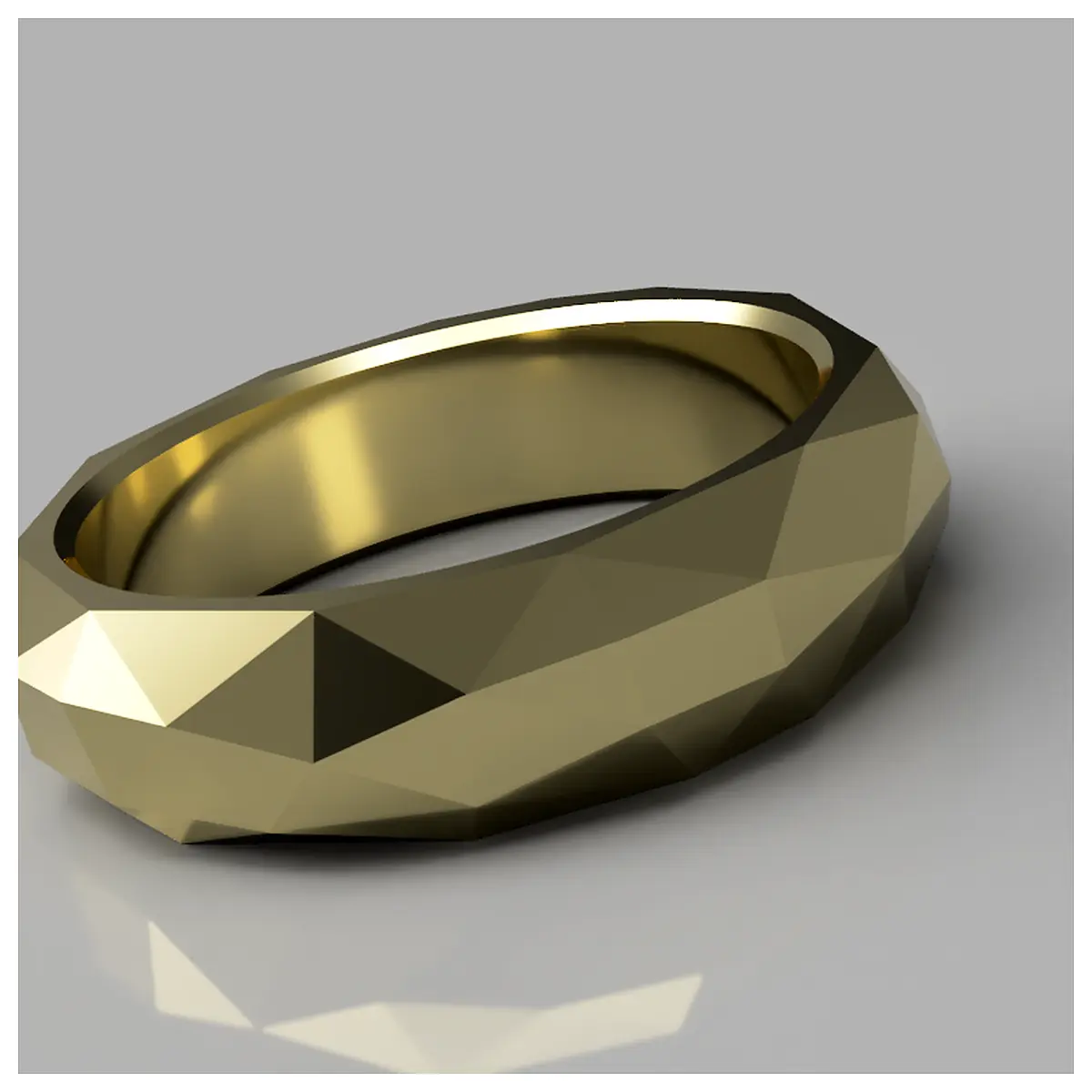 Low Poly Ring Jewelry Parts Repair Replacement Compatible Accessories Minimalist Design