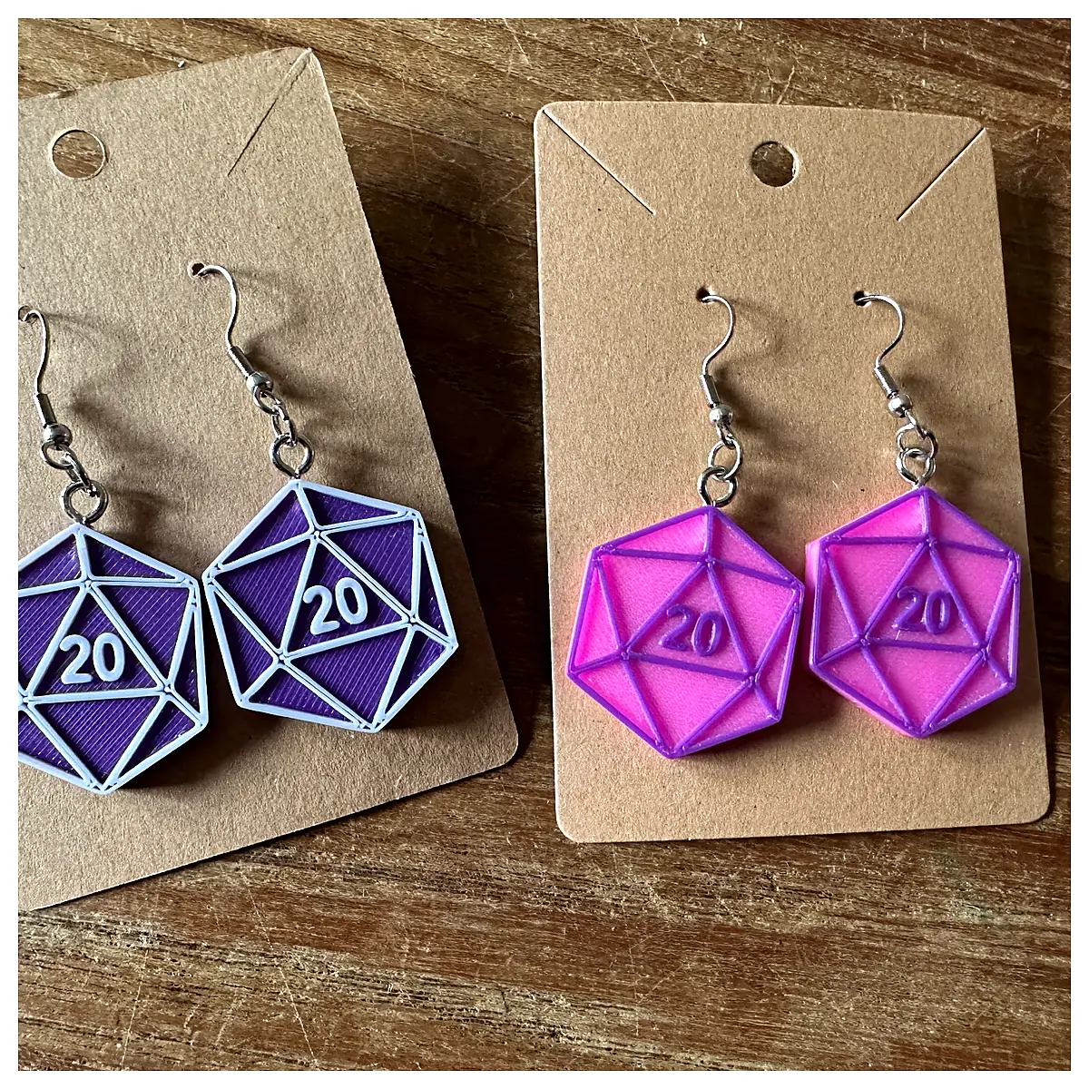 D20 Earrings Polyhedral Dice Game Jewelry Parts Repair Replacement Dice Accessories