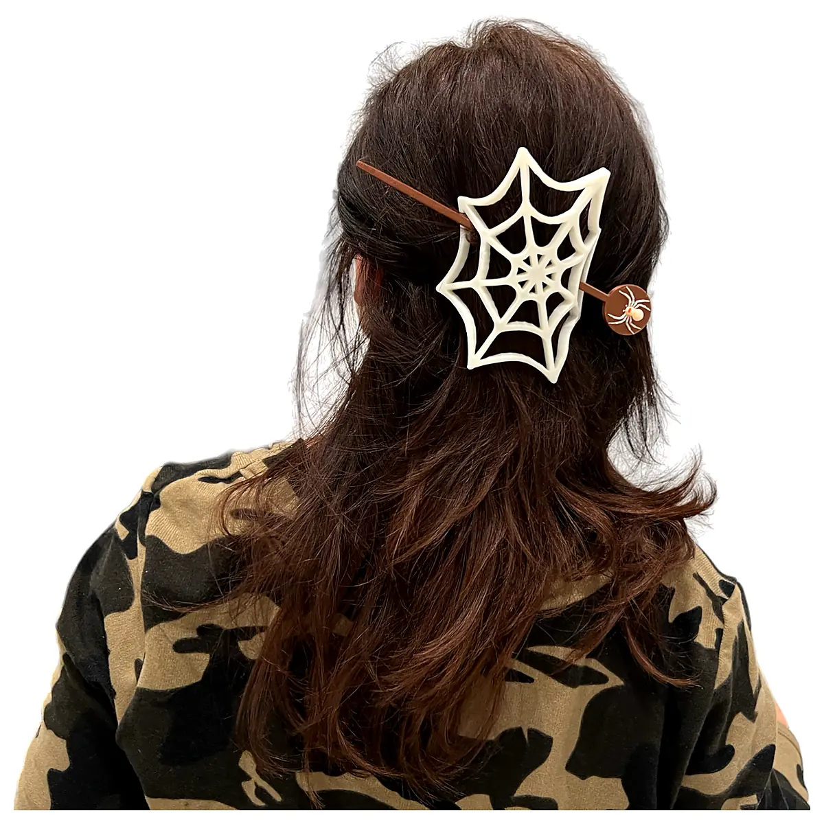 Spider Web Hair Pin Clips Claw Clips Barrette Hair Accessories Elegant Silk Hairpins Hold Hair