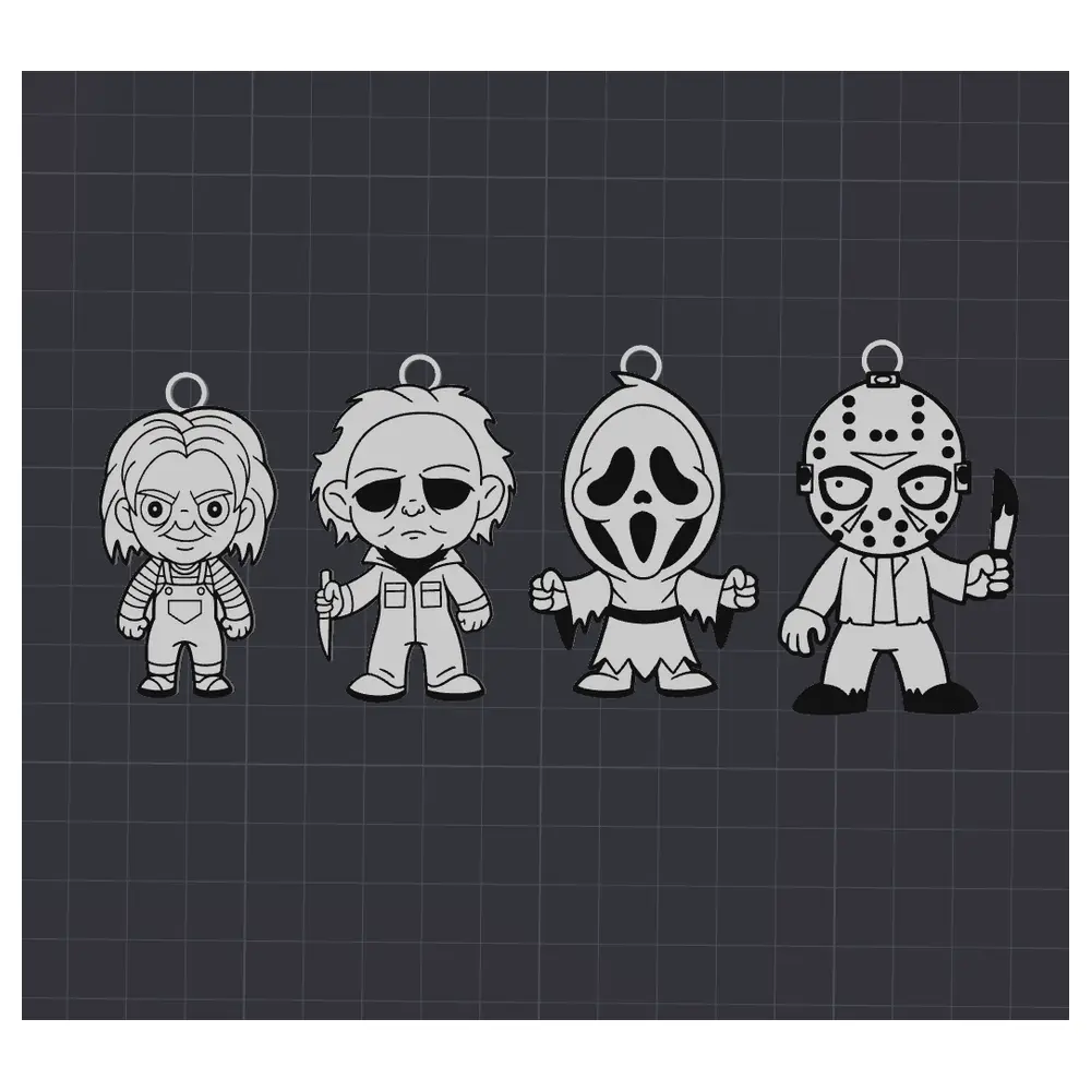 Horror Keychains Demon Theme Toys Collectibles Creepy Horror Decor Horror Toys