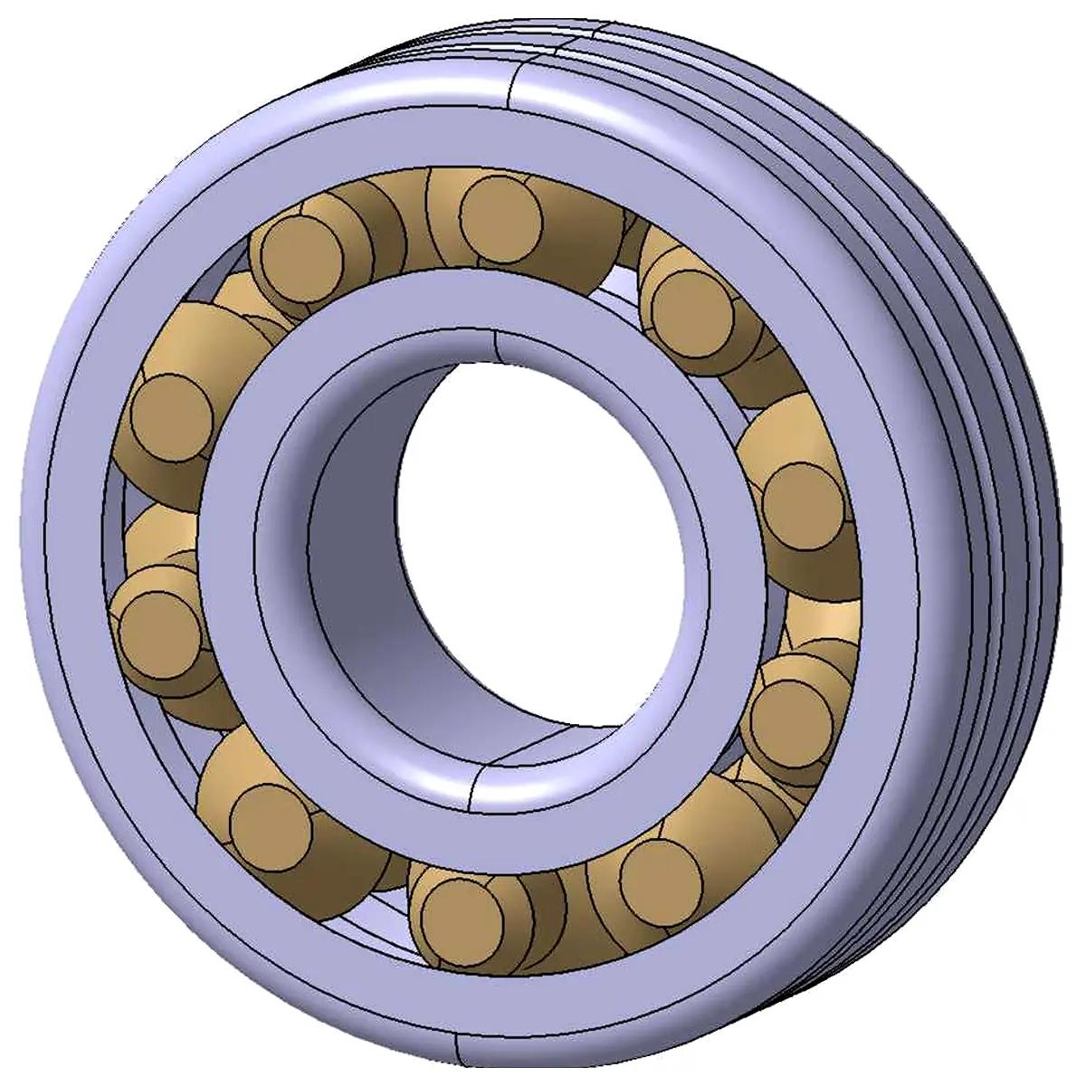 Self lubricating small bearings print in place bearing parts repair parts bearing replacements