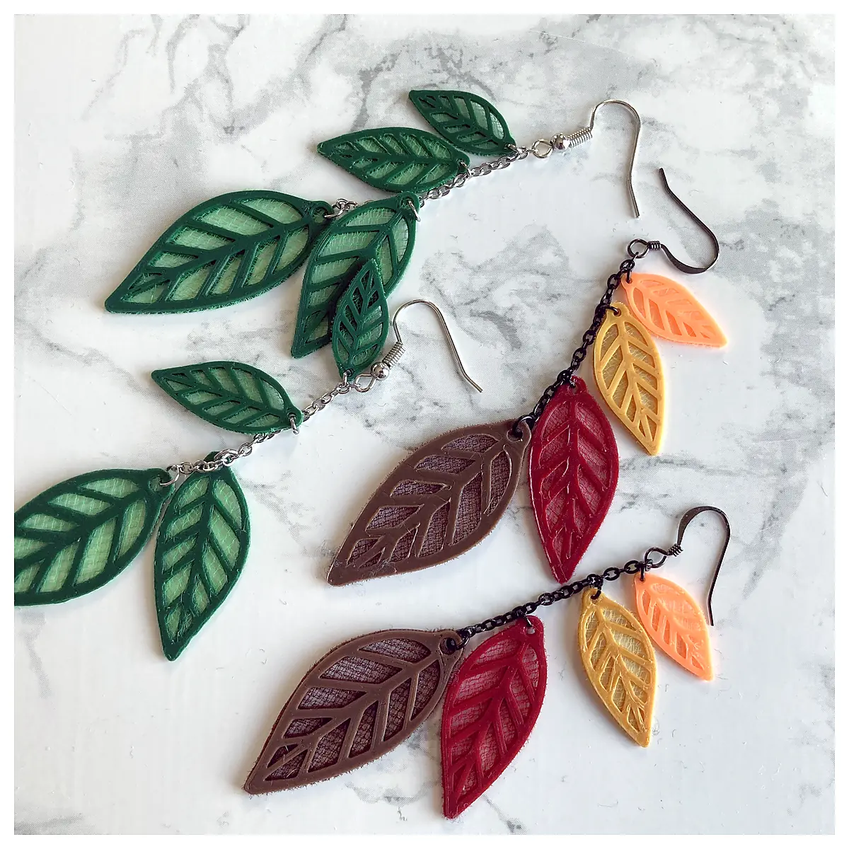 Falling Leaves Earrings Autumn Jewelry Leaf Earrings Elegant Simple Decoration Leaf Dangle Earrings