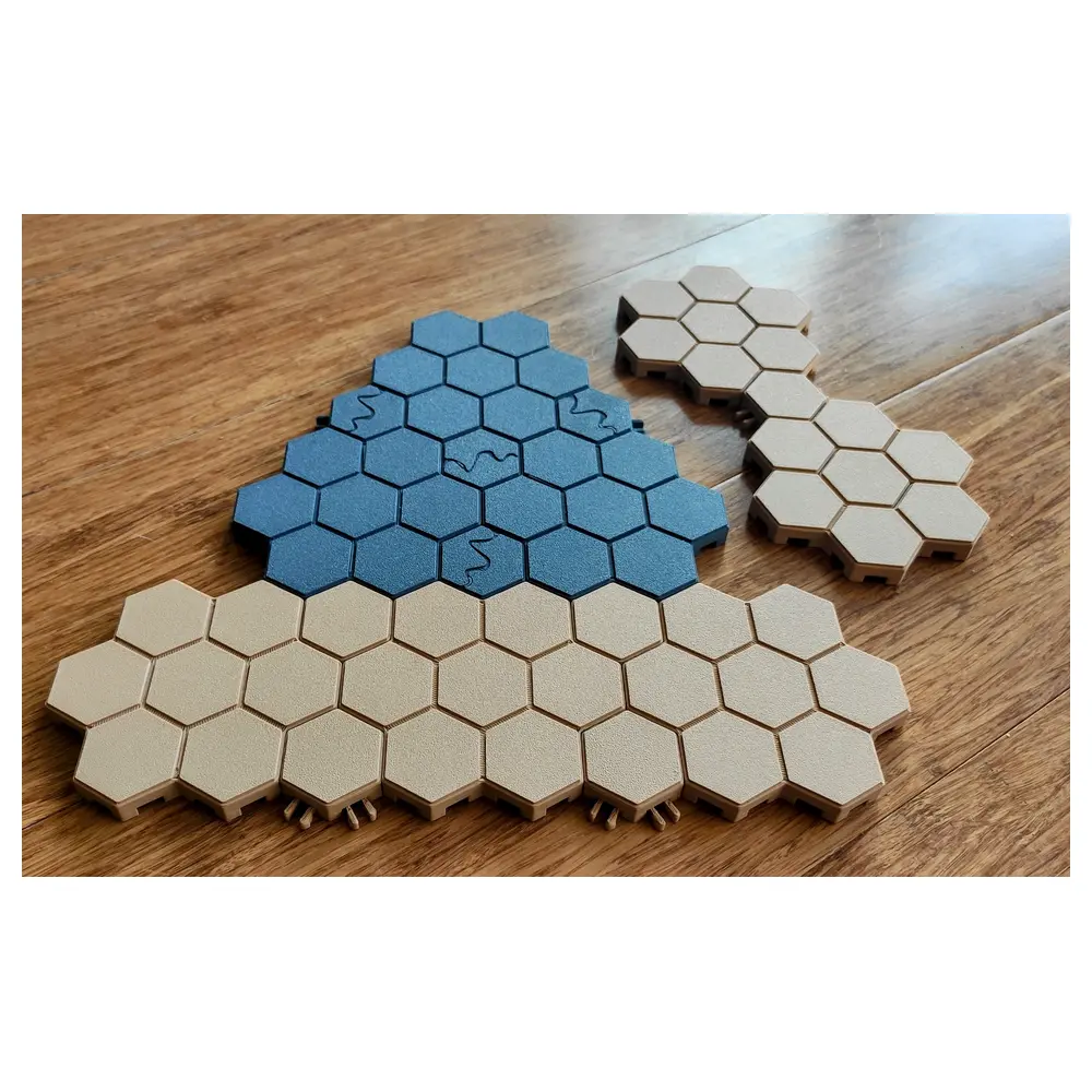 Hex Gaming Base Tiles 125 Battlemech Terrain Tactical Tiles Step Robot Base Strategy 125 Pieces