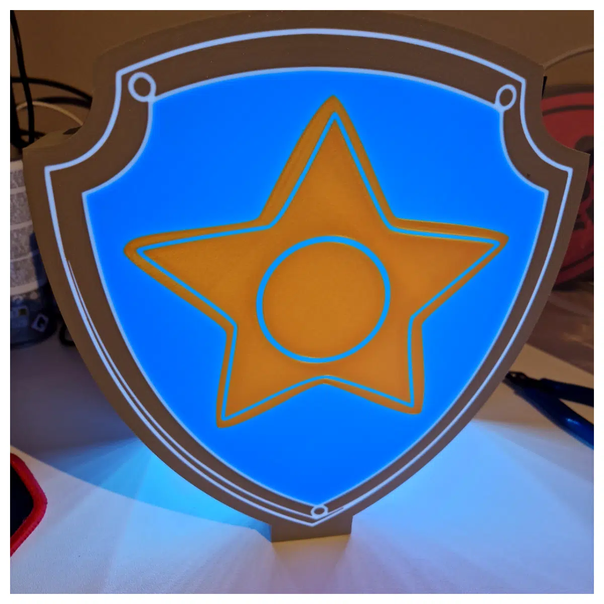 Chase Badge Light Box Decoration Toy Kids Gift Night Light Birthday Decor Children s Room Decoration Brilliant Shine
