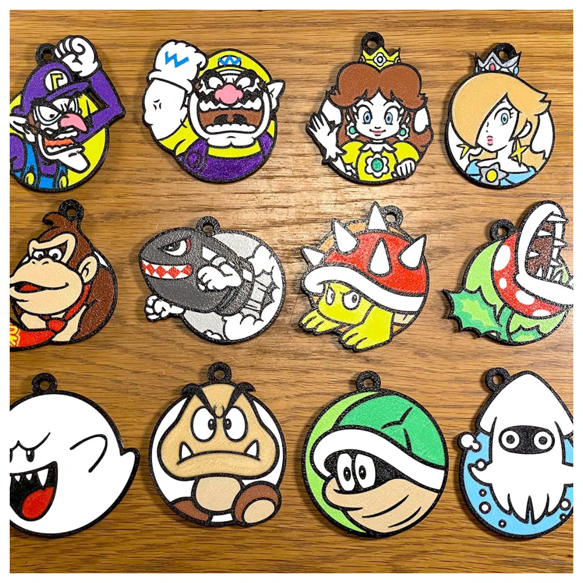 Super Mario Goomba Keychain Toy Keyring Game Collectible Character Figure Anime Accessory