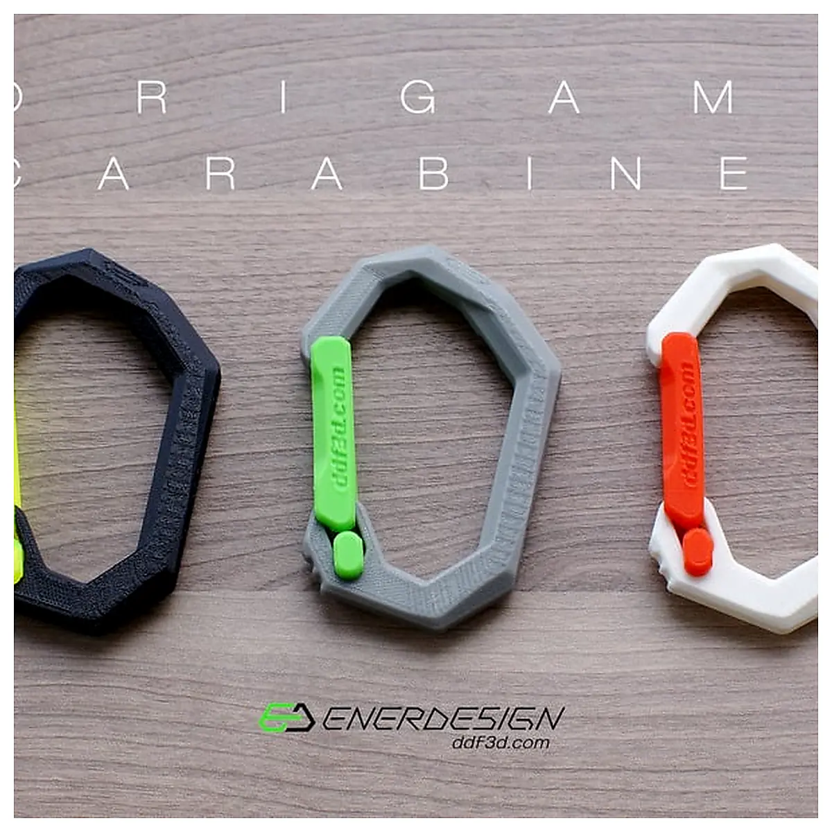 Origami Carabiner Multi Tool Clip Fastener Emergency Key Holder Outdoor Gear Parts Repair