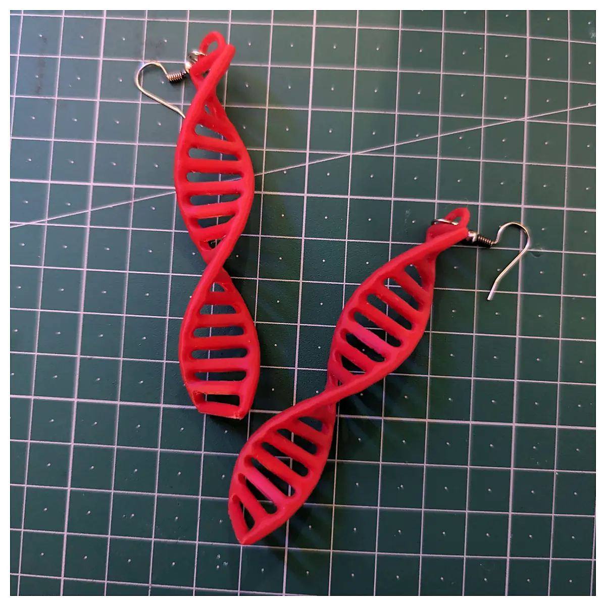 DNA Double Helix Earring Genetic Jewelry Helix Design Science Jewelry Gene Chain Earrings Accessory