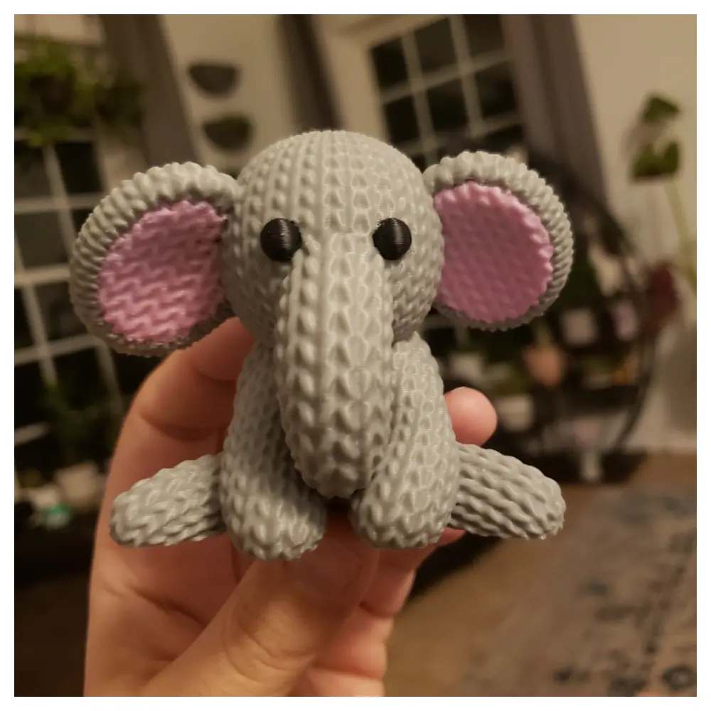 Crochet Elephant Toy Soft Cute Knitted Animal Plush Gift Children s Toy Repair Parts Universal