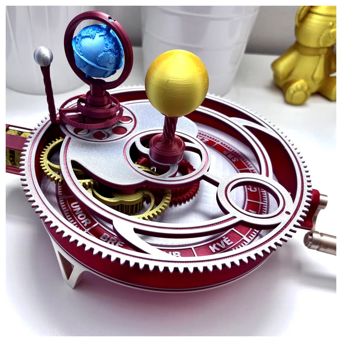 Mechanical Orrery Base Part Gears Accessories Decoration Model Parts Desktop Science Educational Toy