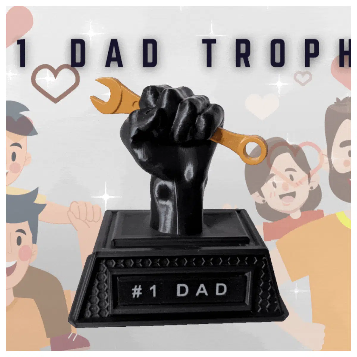 Trophy Best Dad Award Father s Day Gift Tool Set Memorial Home Decor Perfect Present