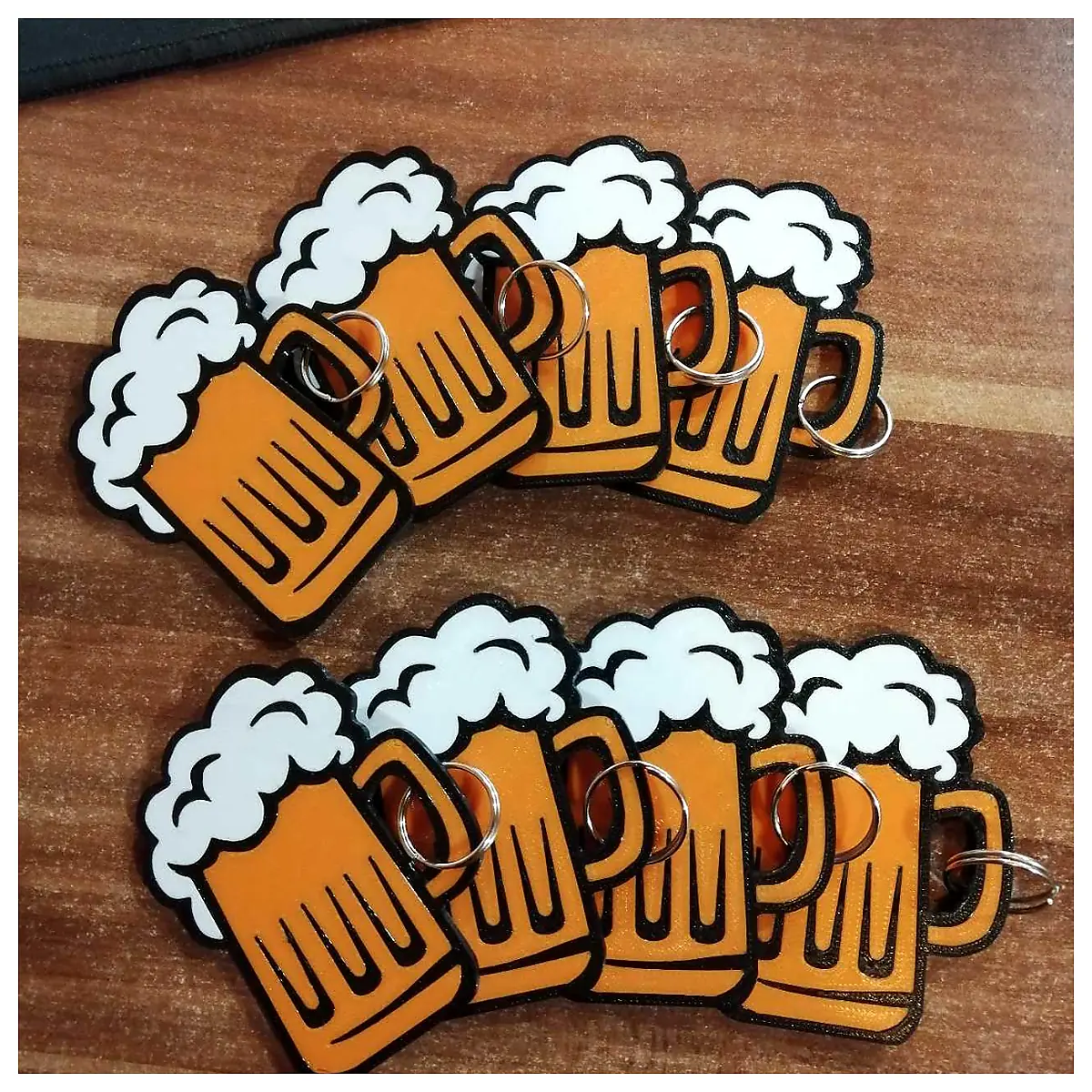 Beer Keychain Bottle Opener Drink Accessory Beer Lover Gift Beer Collector Keyring