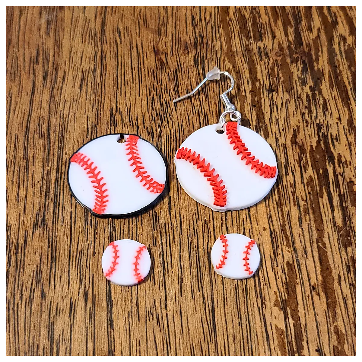 Baseball Earrings Hoop Stud Earrings Dangles Earrings Jewelry Patch Accessories Trendy Fashion Earrings
