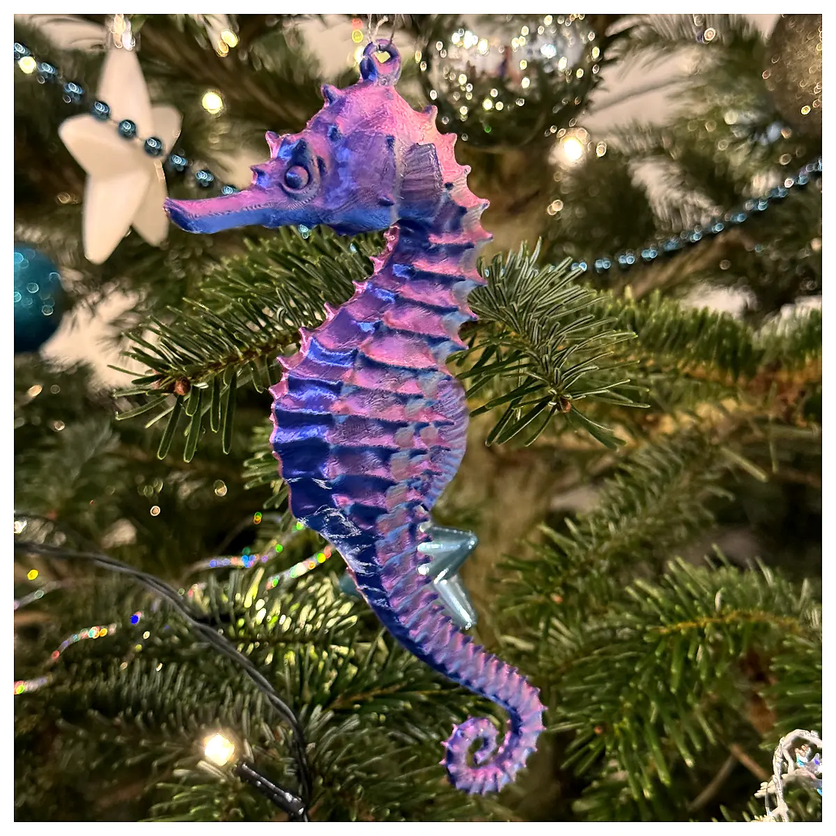 Hanging Seahorse Decoration Ocean Fish Decor Marine Aquarium Ornament Hanging Accessories