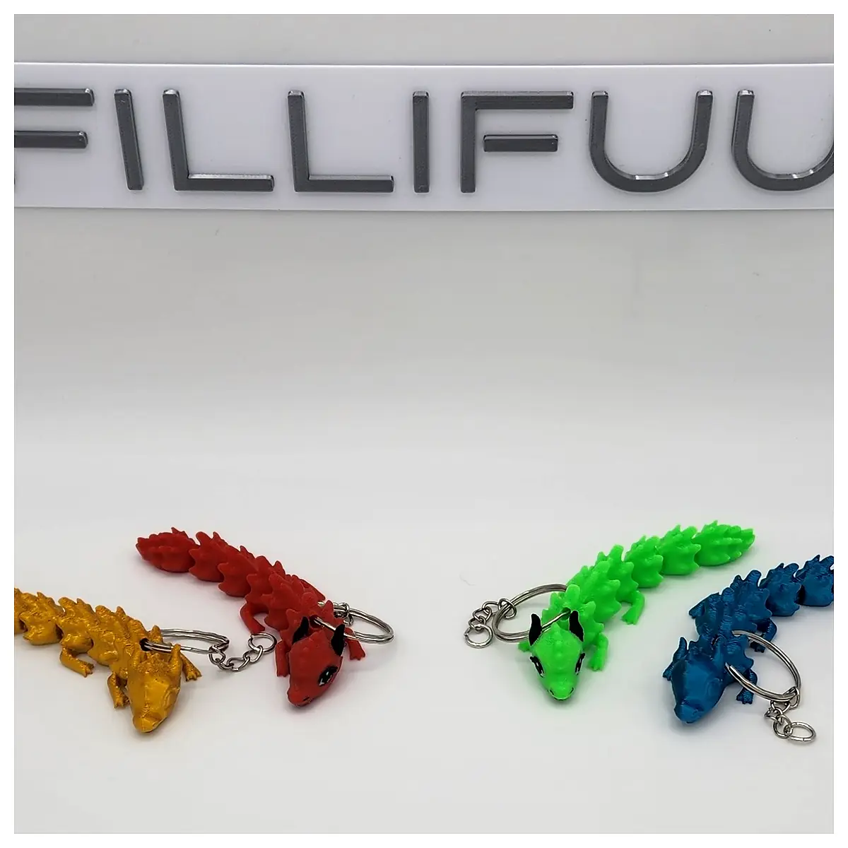 Flexible Cute Dragon Keychain Toy Charm Gift Parts Repair Accessory for Collectors