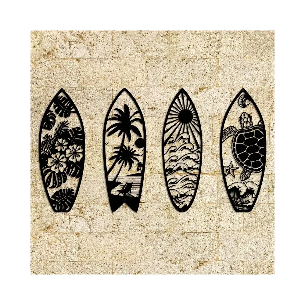 Wall Art Surfboards Ocean Wave Canvas Prints Beach Decor Surf Art Wall Painting Home Decor