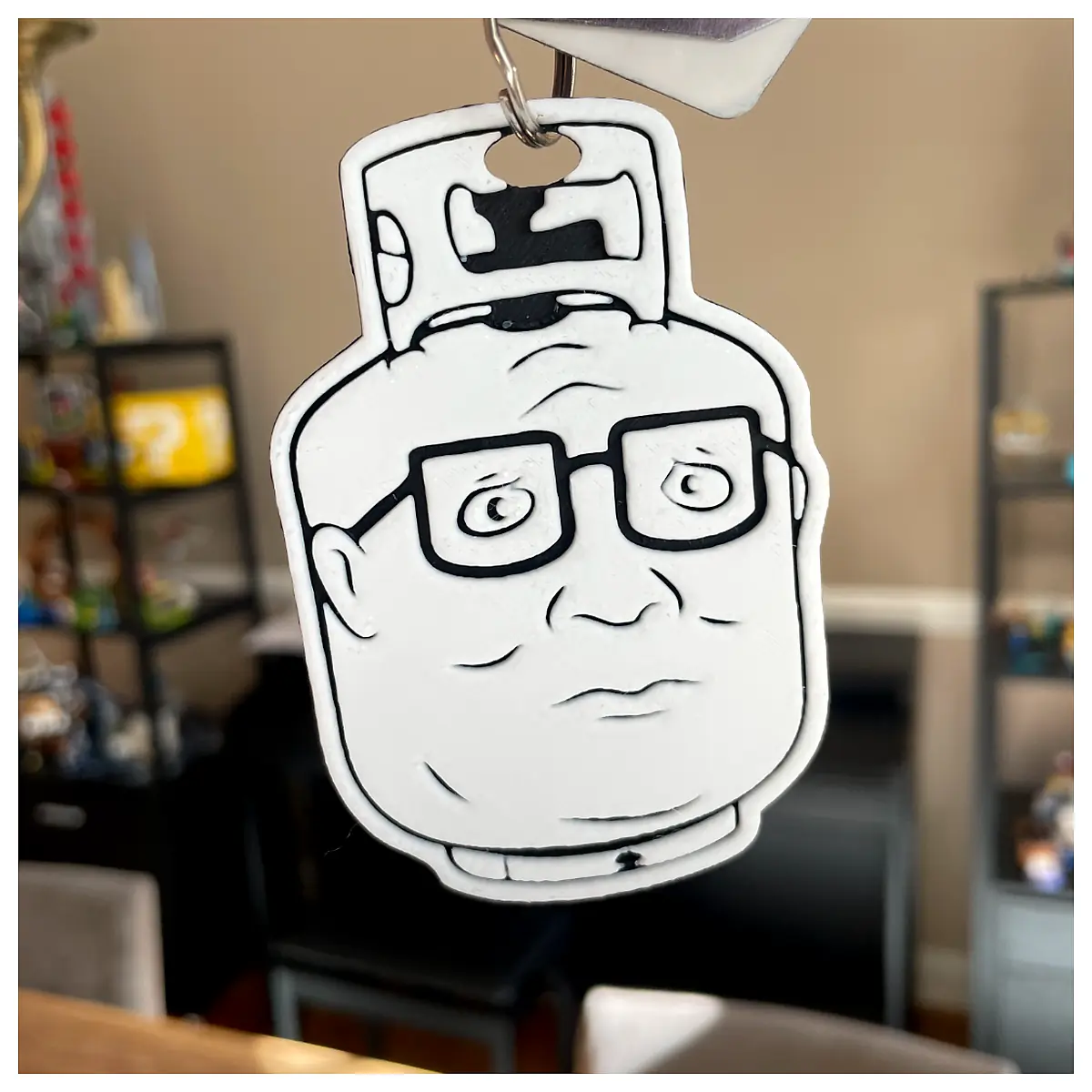 Hank Hill Keychain King of the Hill Humor Car Collectible Souvenir Shells