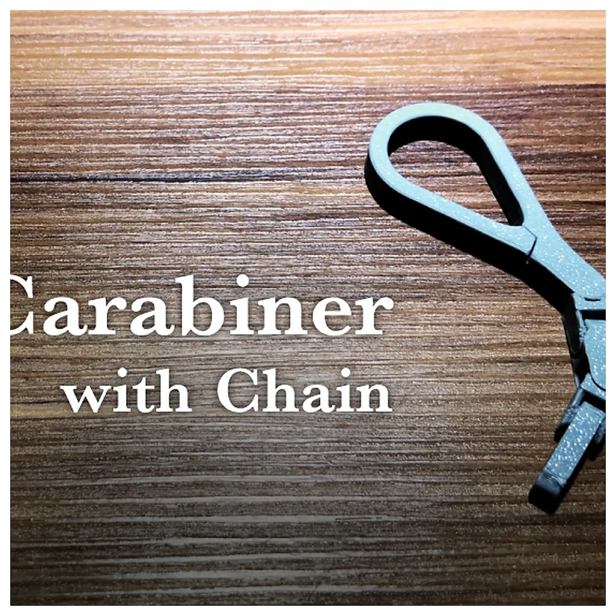 Carabiner with Chain Clip Connector Outdoor Gear Locking Shackle Keyring Emergency Tool Accessories
