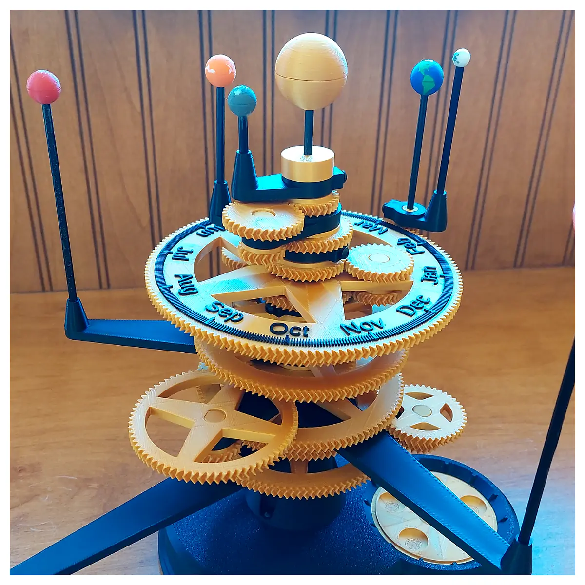 Mechanical Orrery Model Astronomy Decor Space Display Science Toy Planet Parts Universal Orrery
