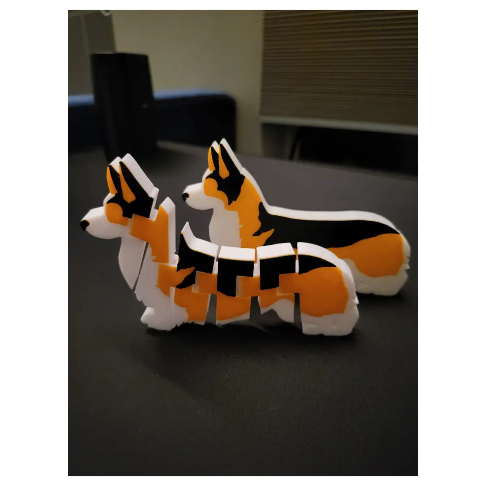 Flexible Corgi Multicolor Toy Universal Pet Play Parts Adjustable Foldable Dog Treat