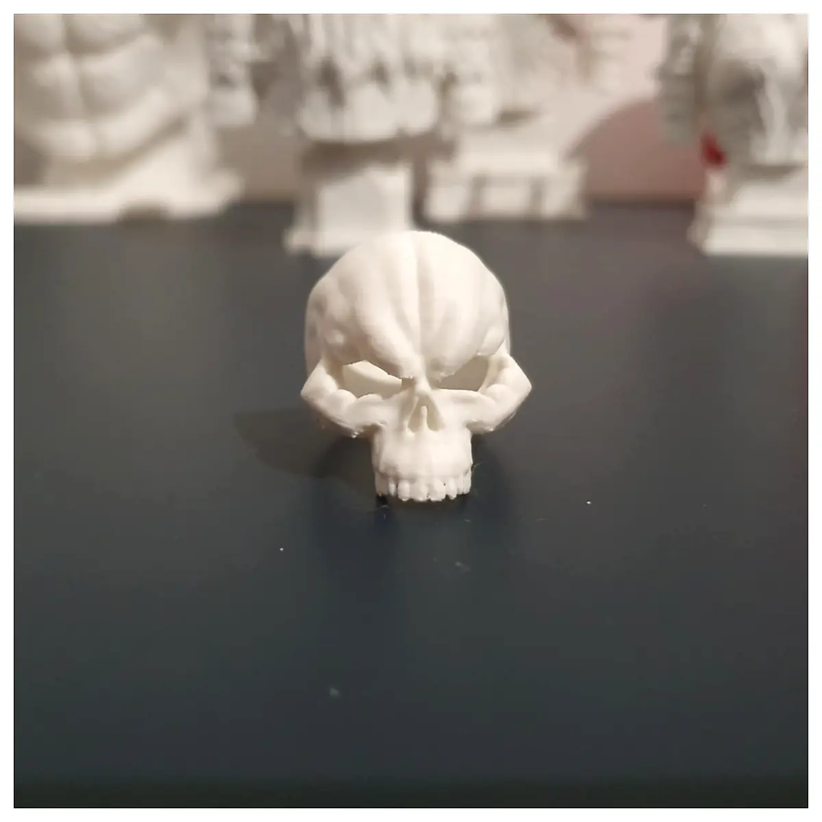 Skull Ring Black Demon Dark Gothic Jewelry Bone Accessory Skull Head Decoration Bone Parts Overlord Ring Gothic Jewelry