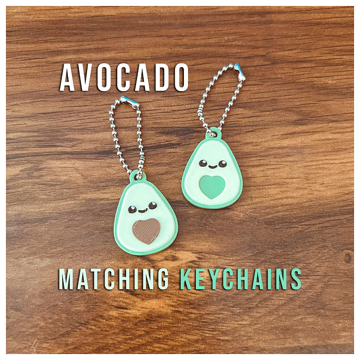 Cute Avocado Keychain Food Charm Keyring Fruit Decor Friends Creative Ornament Accessory