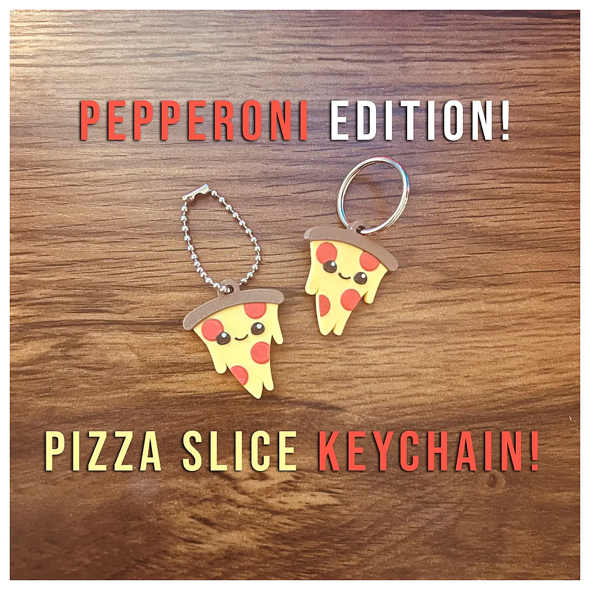 Pizza Slice Keychain Mini Slice Food Decoration Universal Keyring Accessory Gift