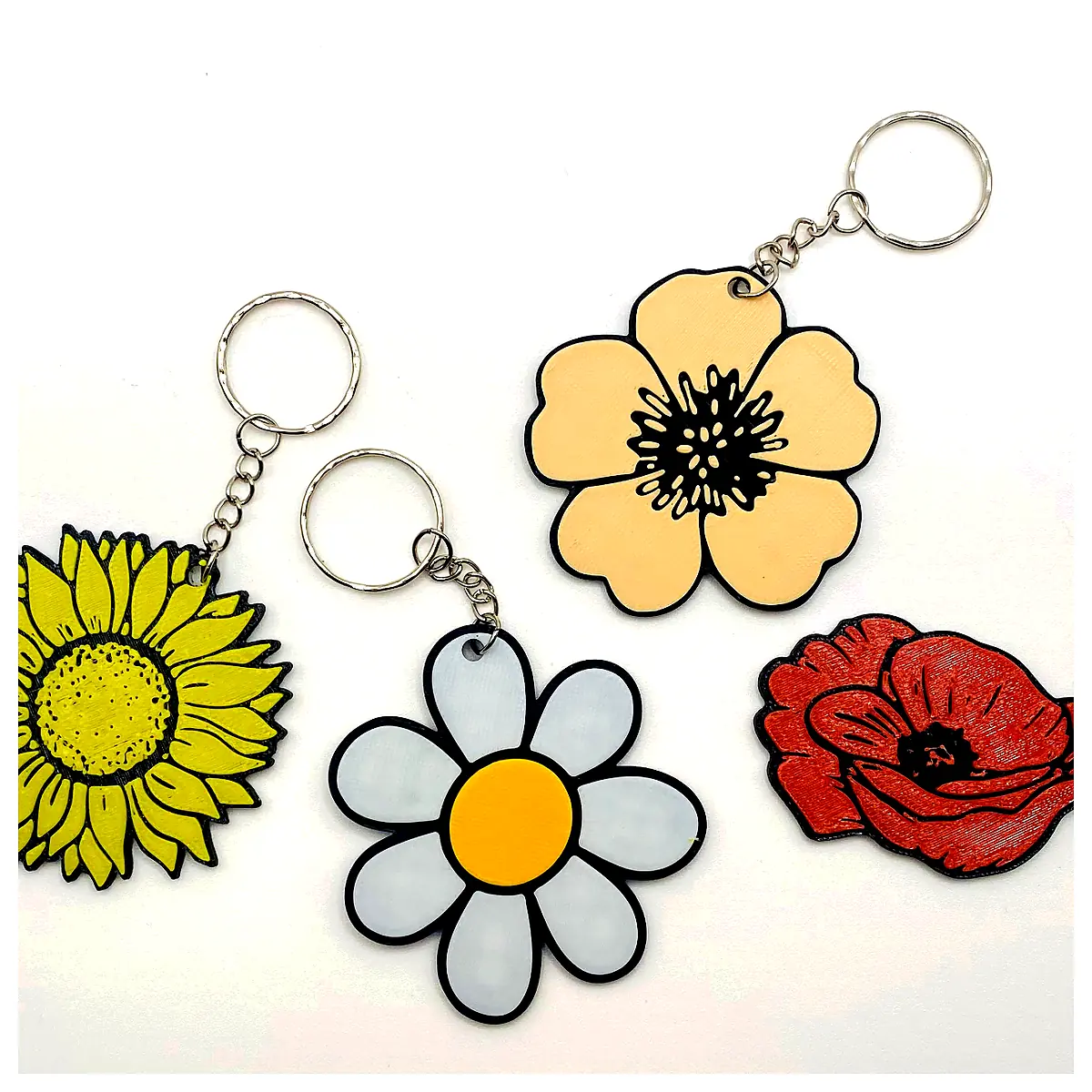 Flower Keychain Artificial Flowers Decoration Flowers Accessories Flower Girlfriend Best Friend