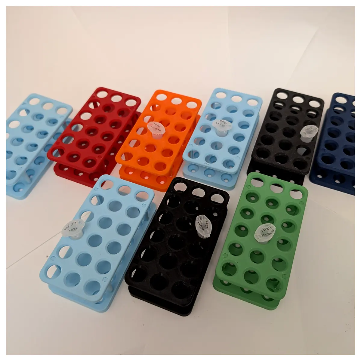 6x3 Tube Holder Lab Equipment Universal Tube Rack Storage Multi Tube Organizer