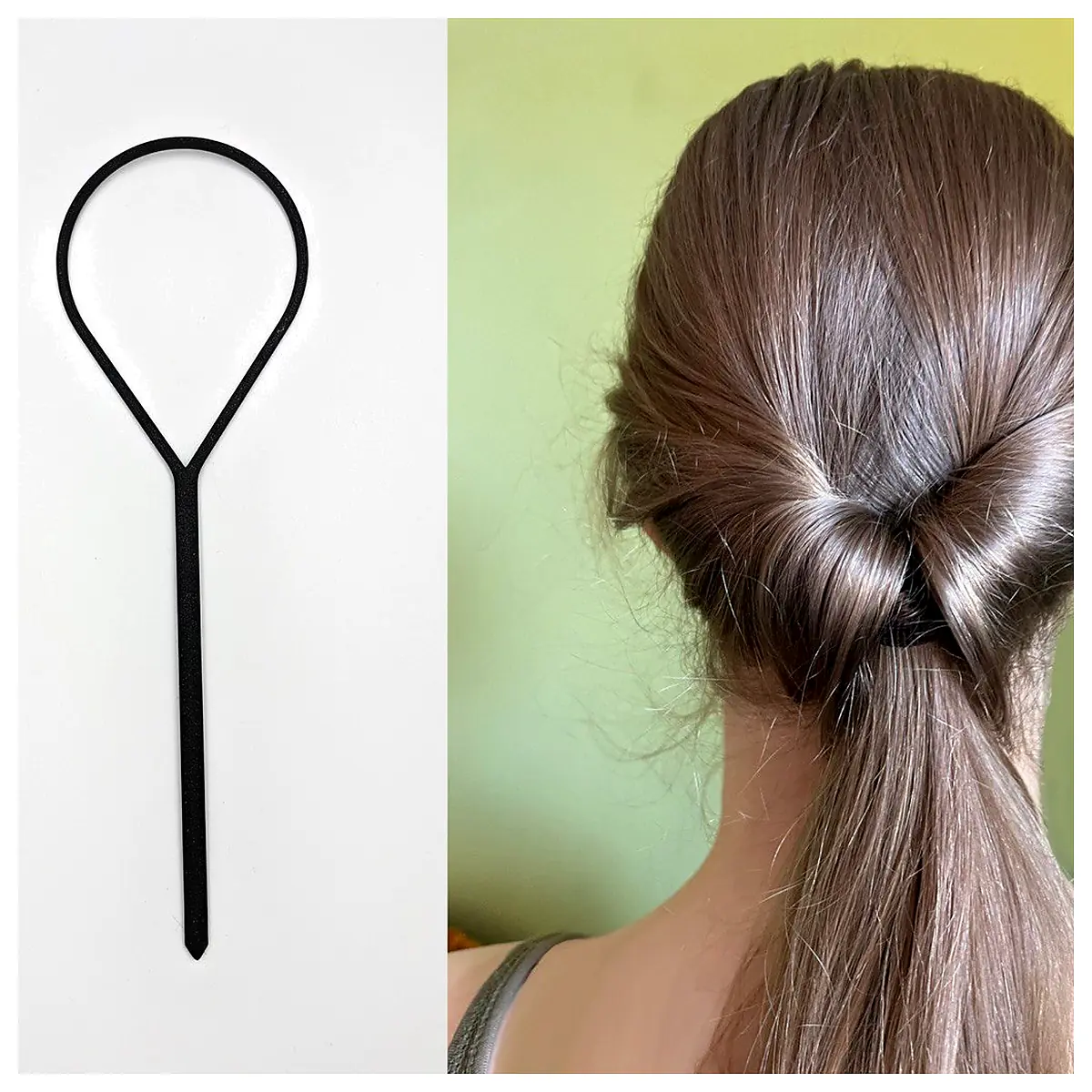 Hair Topsy Tail Tool Hairline Correction Repair Styling Adjustable Hair Top Tool