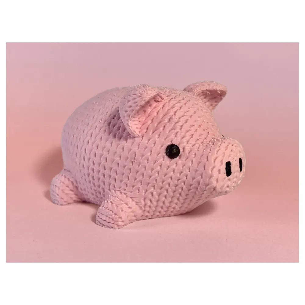 Cute Crochet Pig Toy Crochet Animal Plushie Pet Decoration Gift Craft Supplies