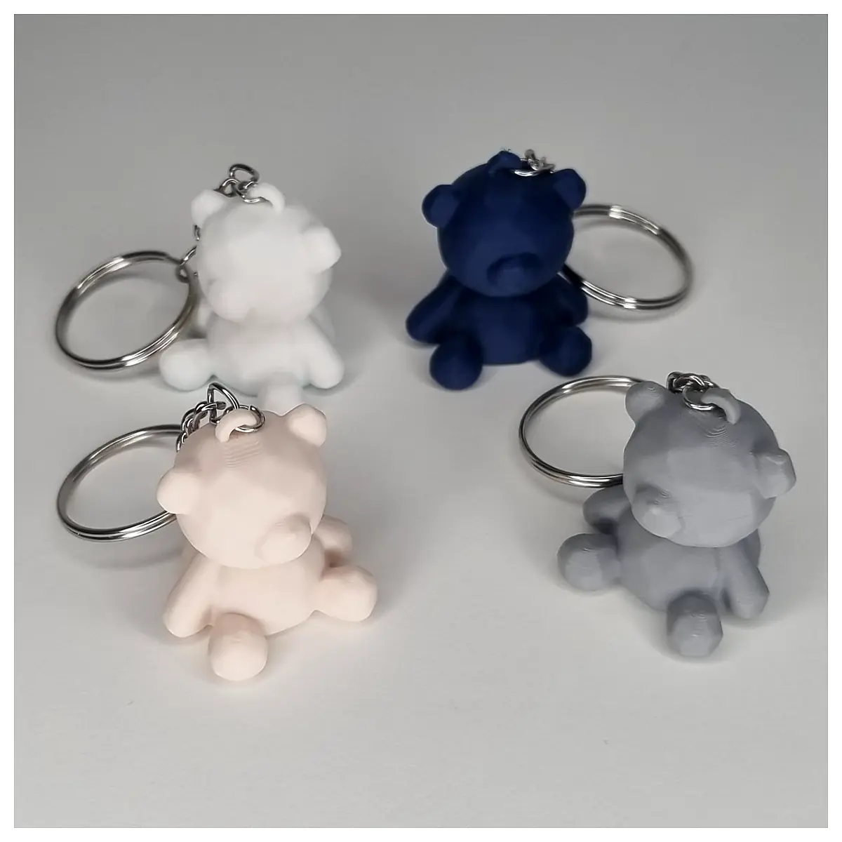 Bear Keychain Cute Animal Souvenir Gift Plush Toy Bear Parts Accessories