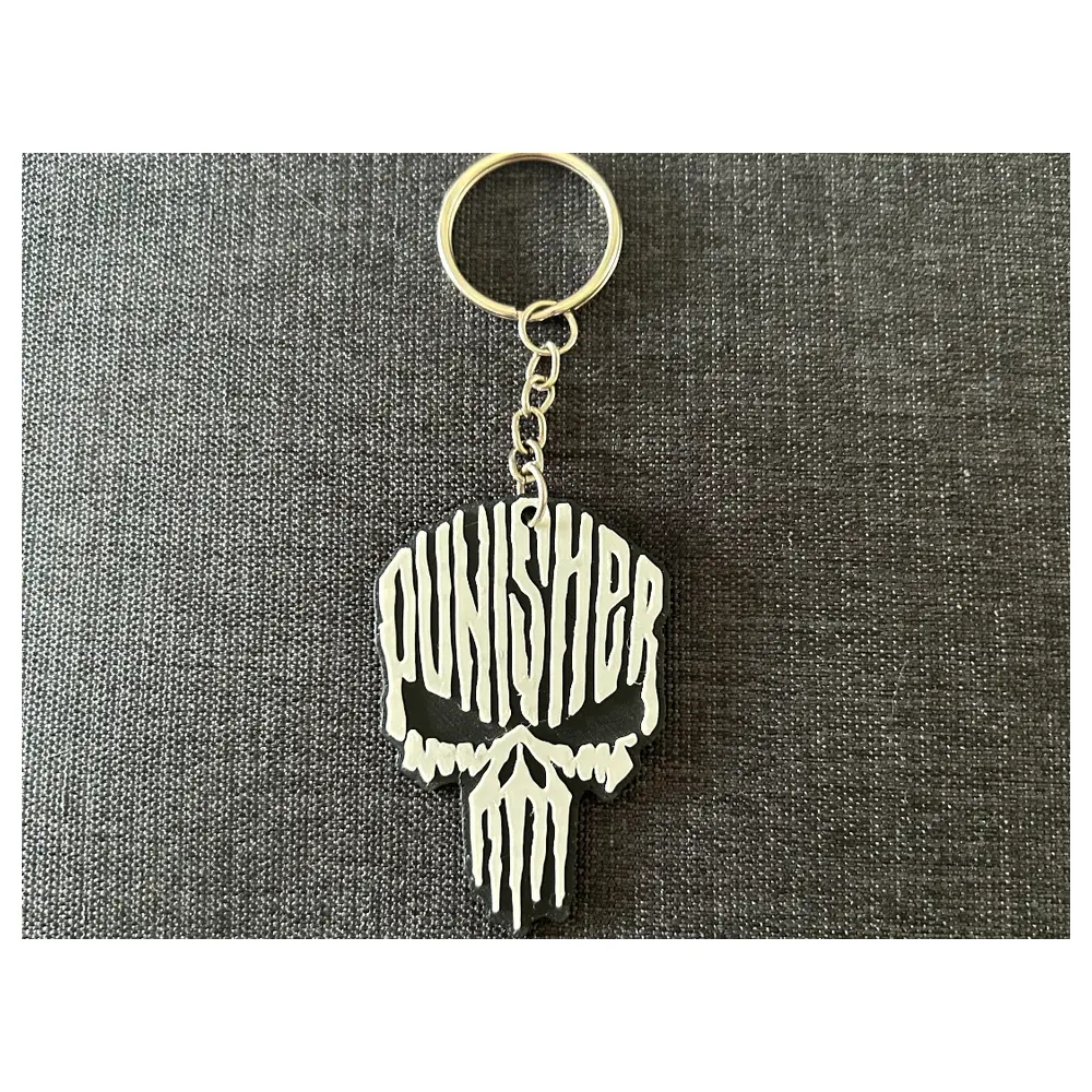 The Punisher Keychain Collectible Figure Weapon Toy Superhero Gift