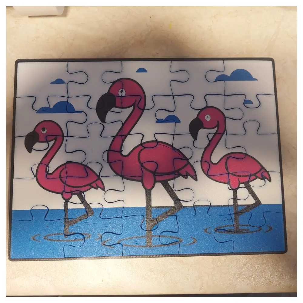 Kids Puzzle Flamingo Toy Jigsaw Puzzle Educational Game Multi Piece Fun Brain Teaser