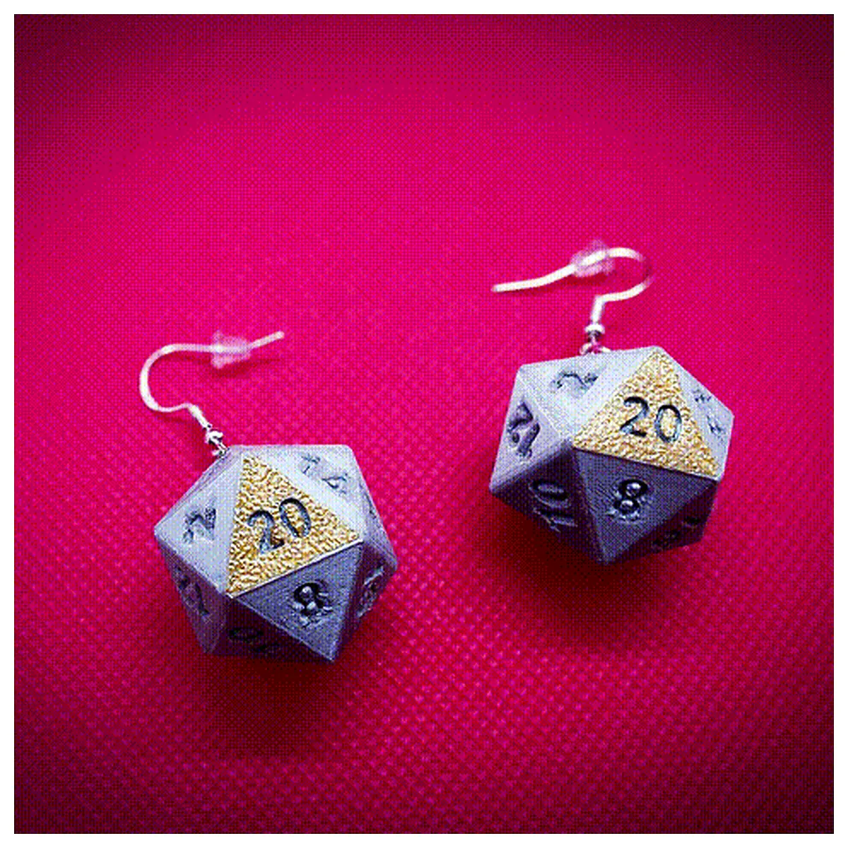 D20 Dice Earrings RPG Dice Jewelry Tabletop Gaming Dice Accessories Dice Gift
