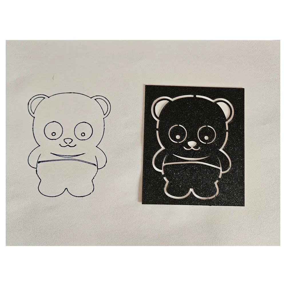 Kids Panda Stencil DIY Craft Template Paper Model Art Supplies Creative Toy Kids Crafting Stencil for Arts Crafts