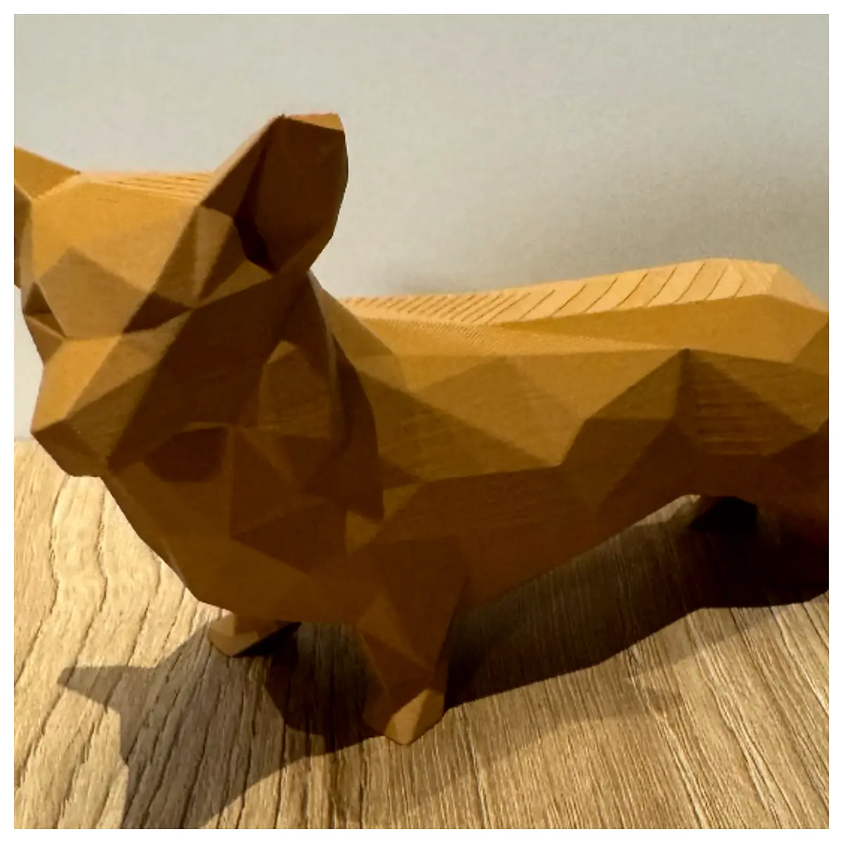 Low Poly Corgi Toy Cute Pet Model 3D Printed Figurine Dog Plush Universal Parts Repair