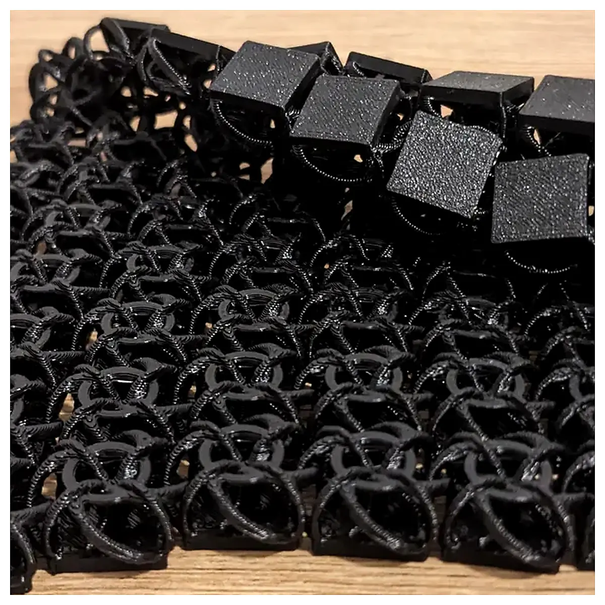 3D Printed Chainmail Fabric Armor Chainmail Parts Repair Upgrade Universal