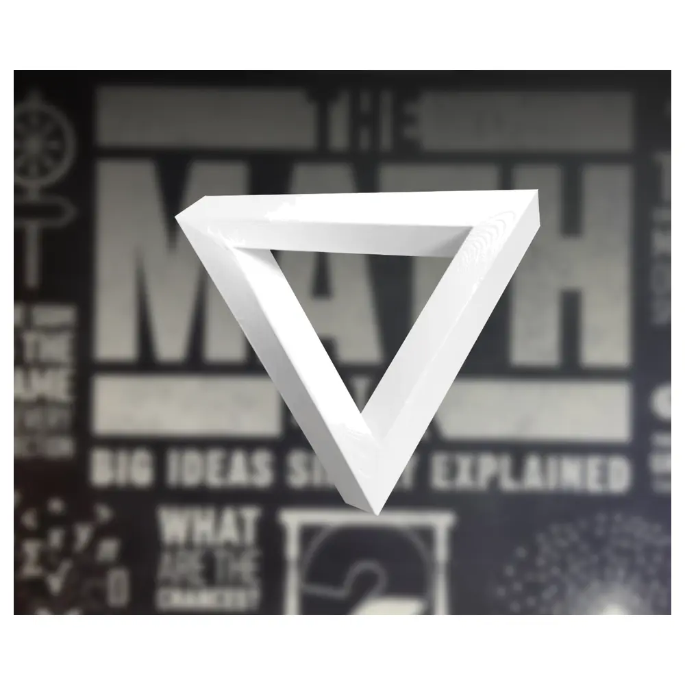 Impossible Triangle 3D Penrose Triangle Geometry Visual Puzzle Model Toys Spatial Illusion