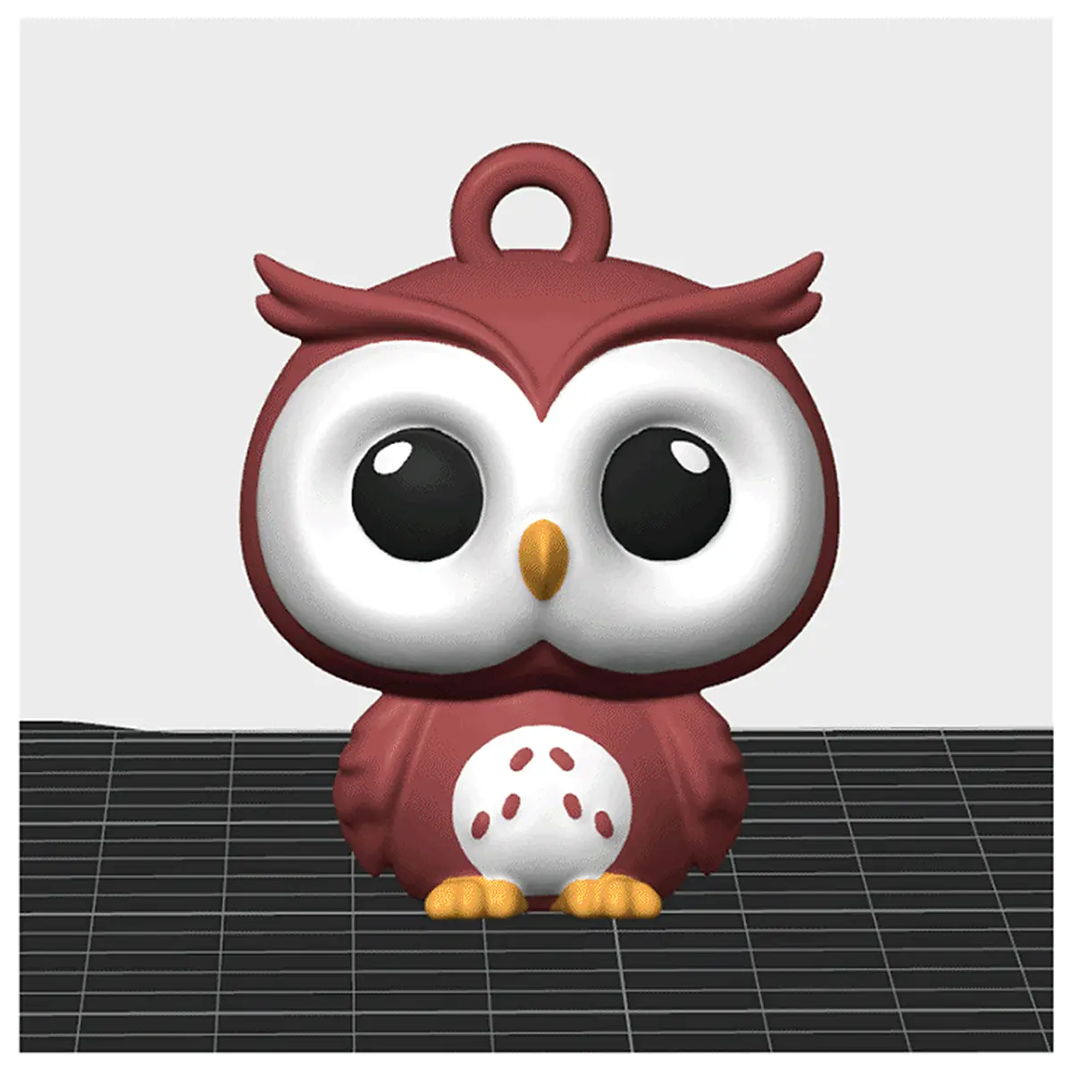Owl Keychain Charm Cute Owl Toy Pet Accessories Replacement Parts Repair