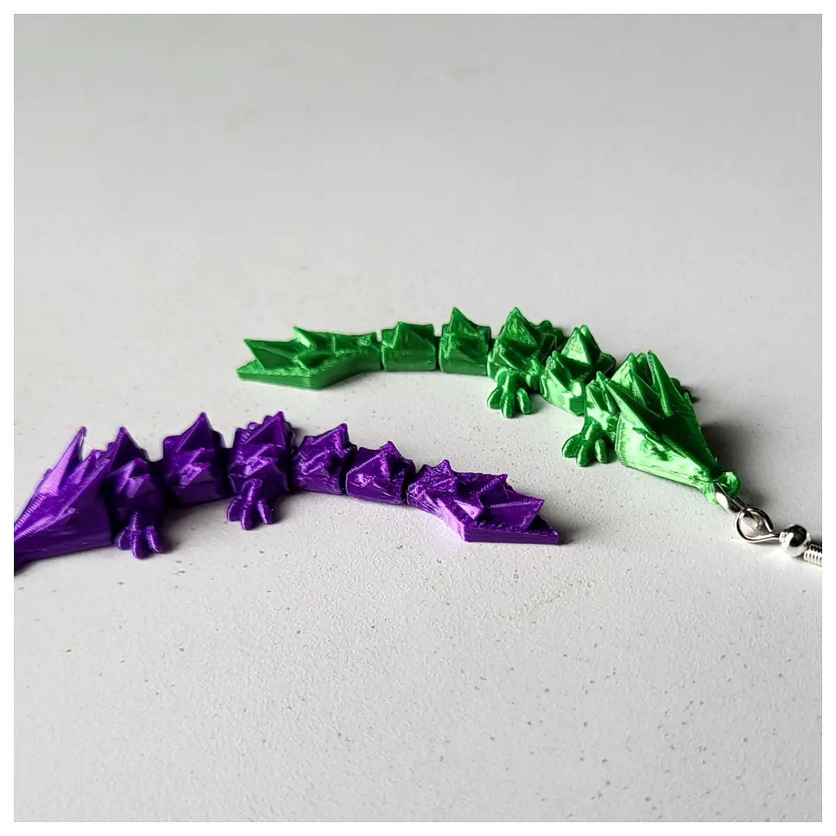 Flexible Dragon Earrings Dragon Jewelry Charms Accessories Elegant Dragon Ear Dragon Necklace Dragon Bracelet Dragon Pendants