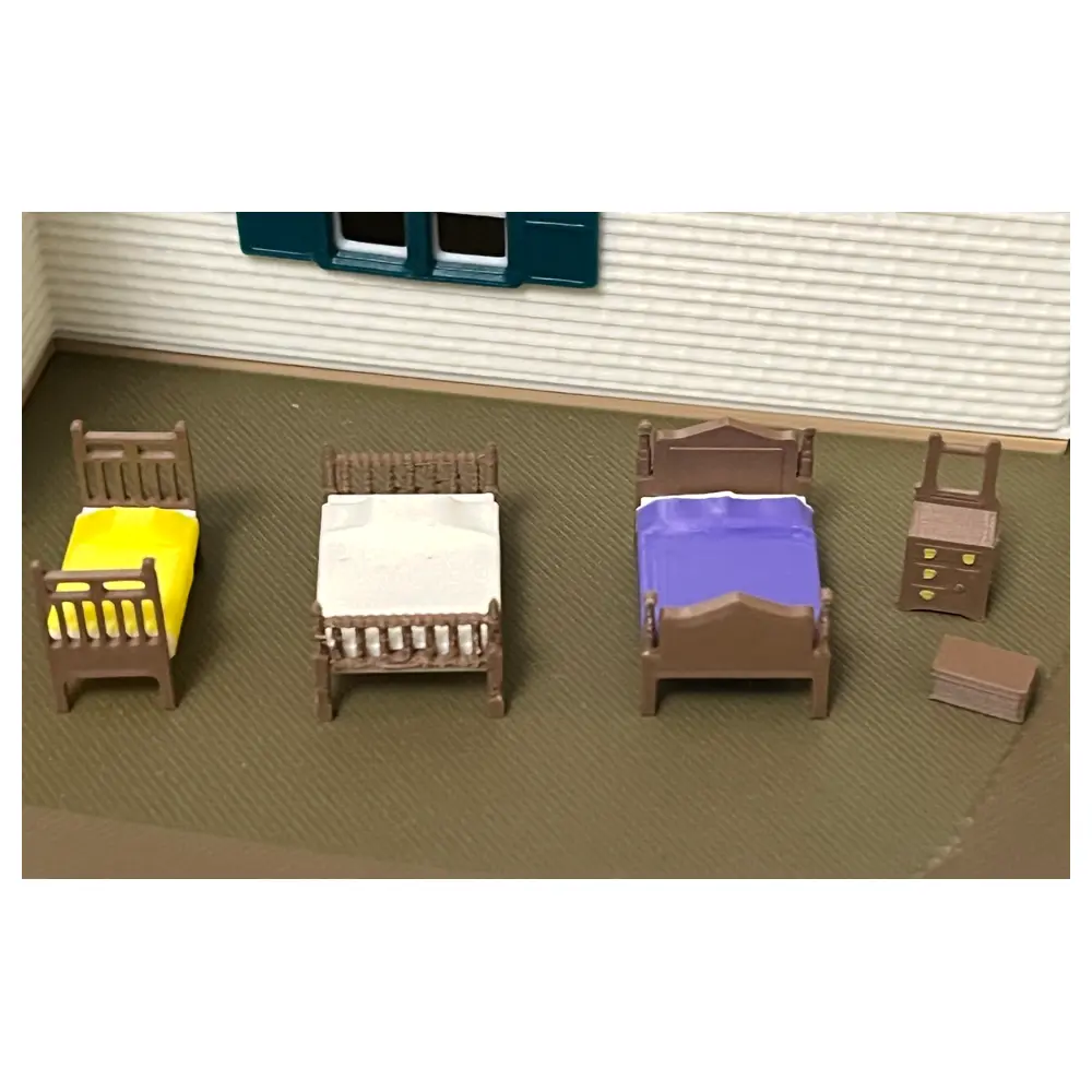 HO Scale Beds Wash Cabinet Parts Accessories Repair Universal Diagrams Detailed