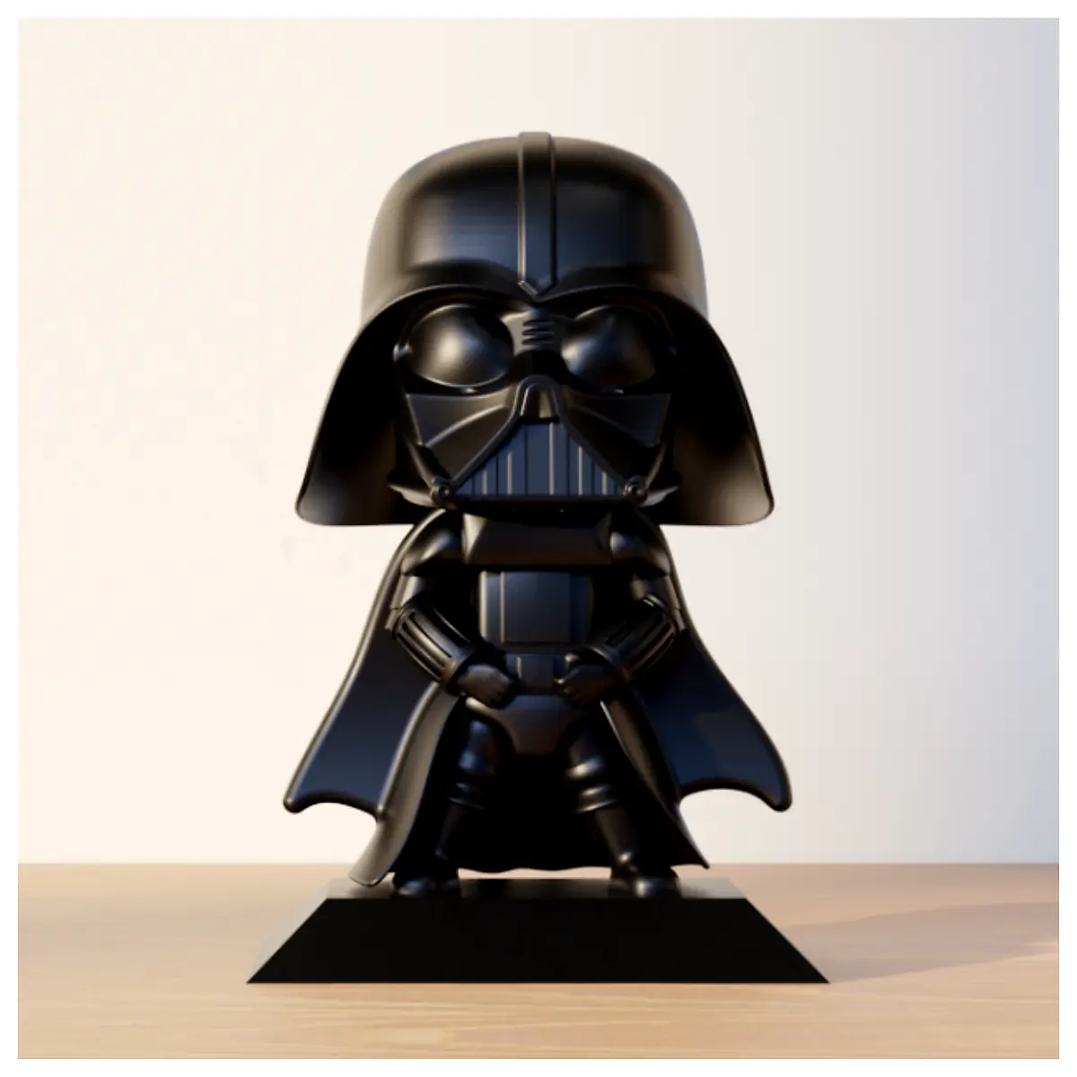 Dark Vader Cartoon Toy Figure Collectible Model Patch Repair Parts