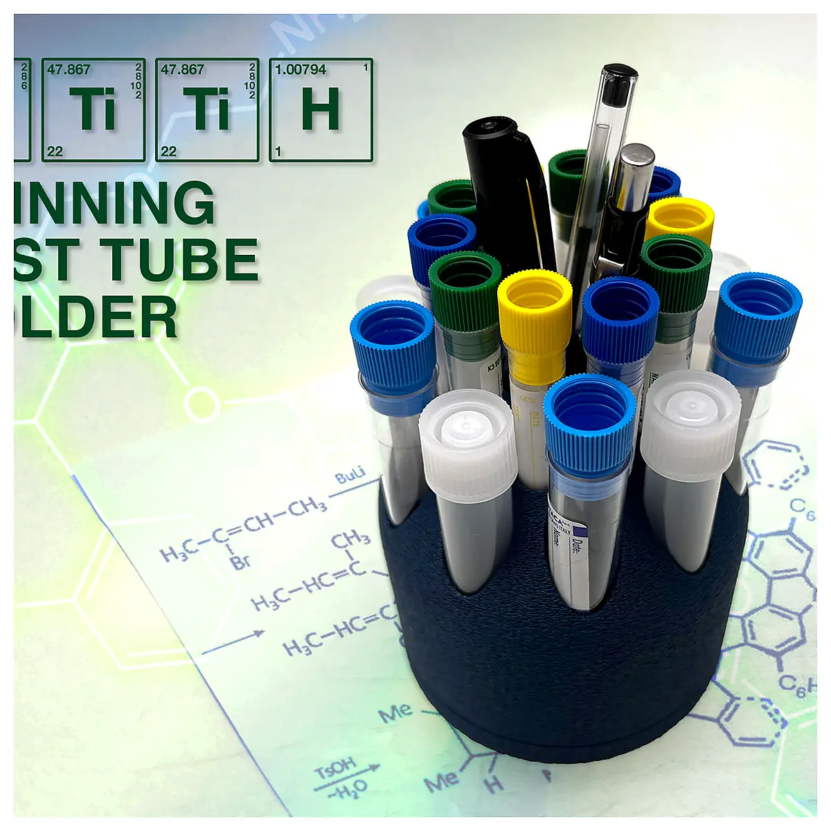 Spinning Test Tube Holder Tube Rack Lab Equipment Experiment Supplies Fast Installation Easy Operation