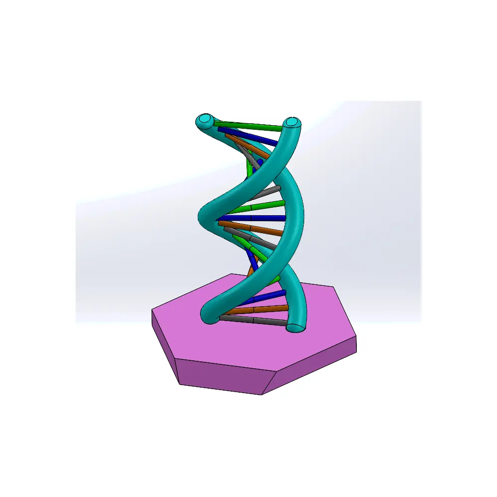DNA Helical Spiral Base Plate Genetic Sequencing Gene Analysis Sequencing Equipment Gene Diagnostics