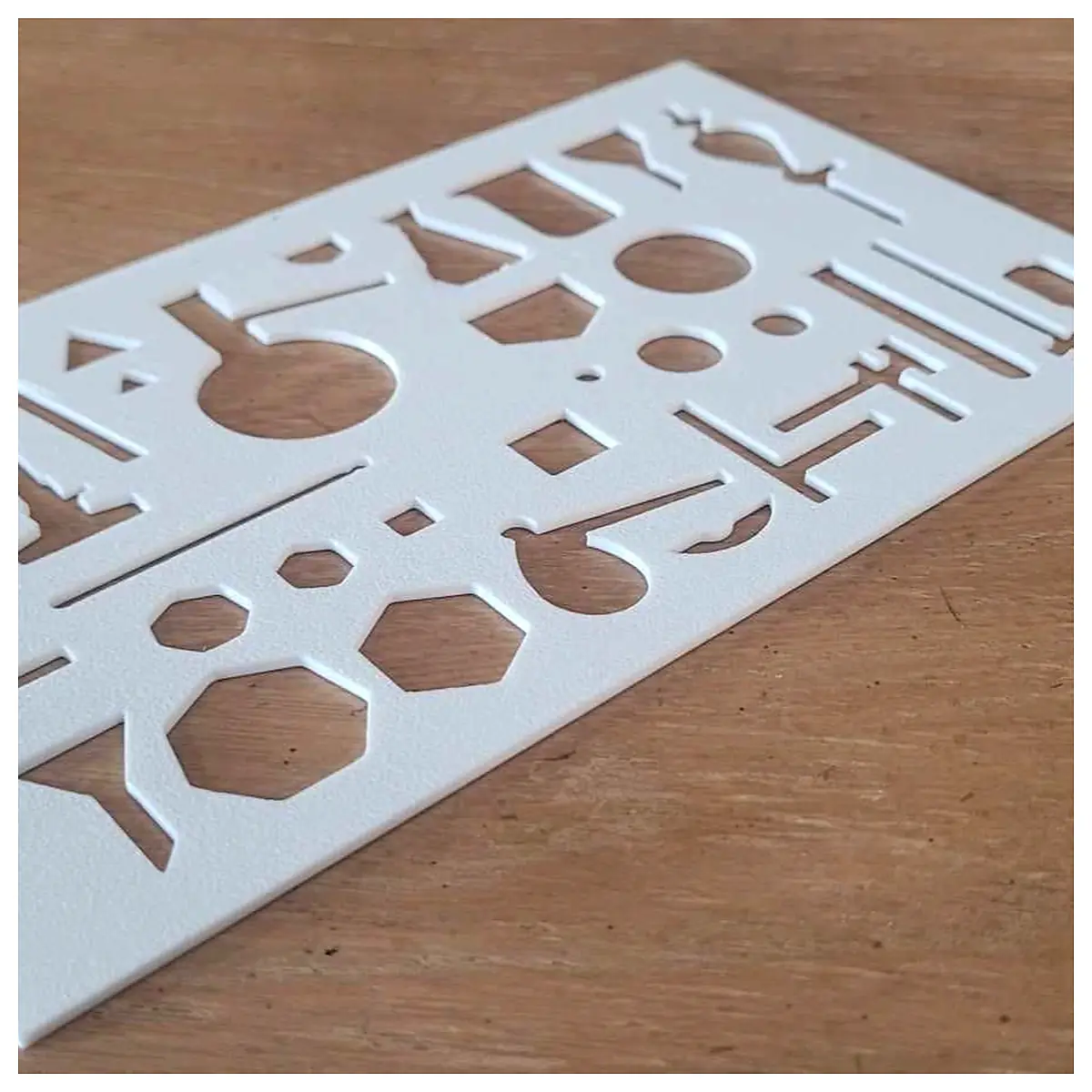 Chemistry Stencil Drawing Set Alphabet Numbers Patterns Science Experiment Educational Tools Parts