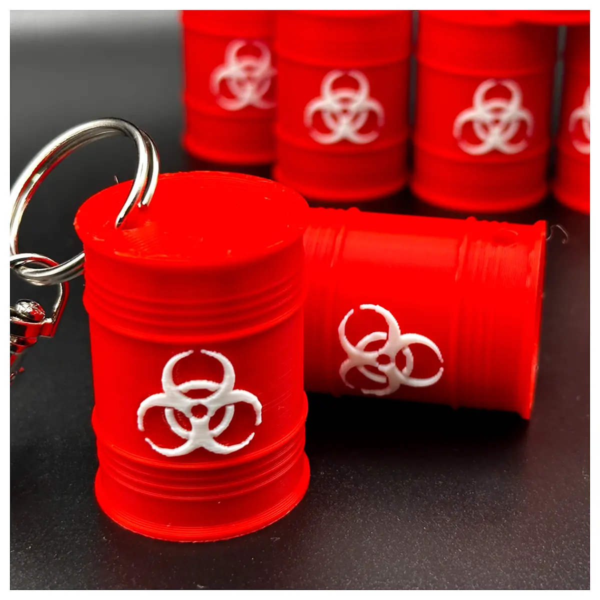 Biohazard Waste Barrel Keychain Hazardous Waste Handling Lab Supplies Emergency Emergency Prep Safe Storage