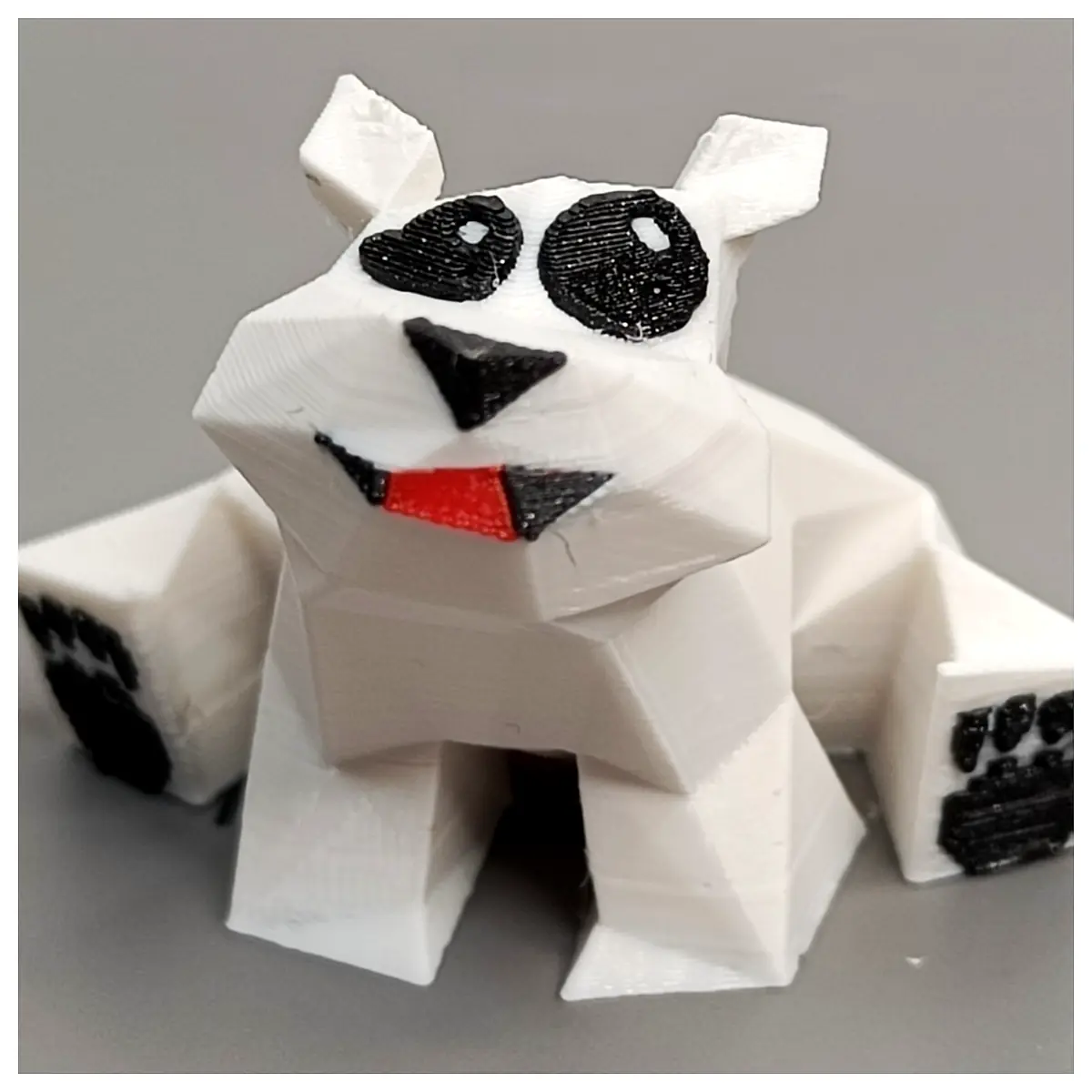 Lowpoly Polar Bear Cub Crash Bandicoot Model 3D Rig Animation Game Asset Polycount Ready