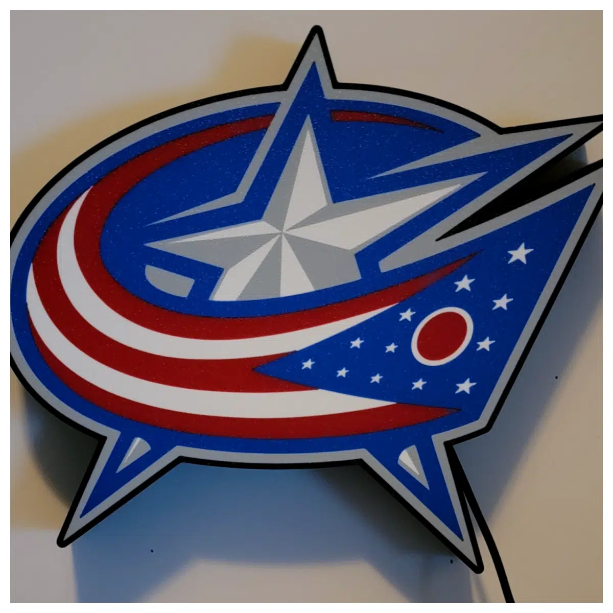 Columbus Blue Jackets LED Lightbox Team Decor Sports Fan Gift Wall Art Lighting Hockey Memorabilia