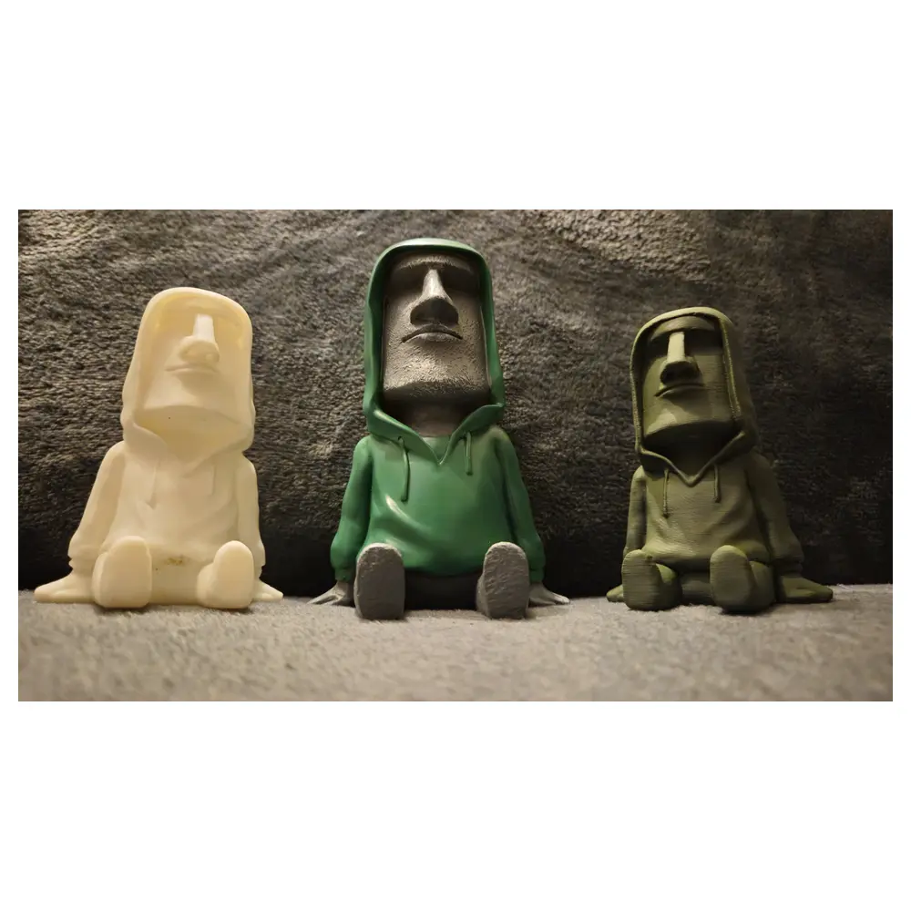 Moai Hoodie Comfortable Athletic Jacket Unisex Casual Apparel Outdoor Wear Sport Hoodie