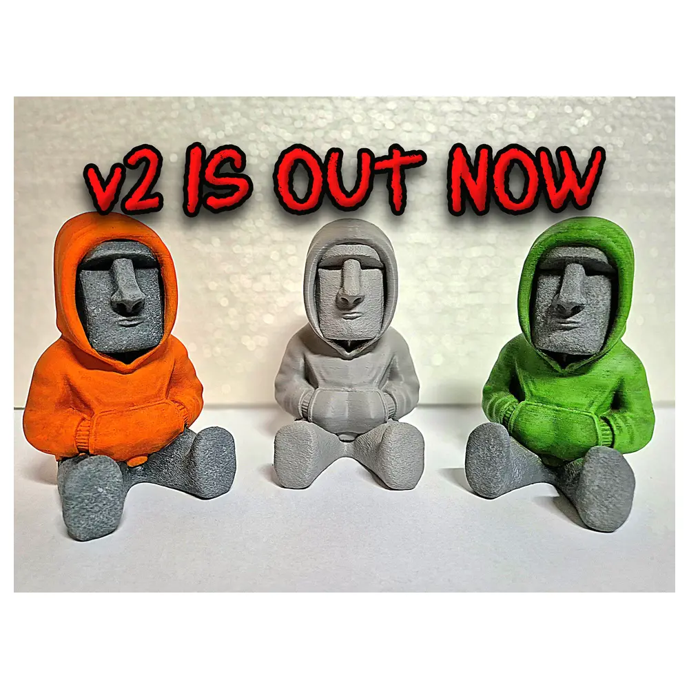 Moai Hoodie Comfortable Athletic Jacket Unisex Casual Apparel Outdoor Wear Sport Hoodie
